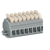 WAGO 261-432/341-000 12-way UL/CSA 2-Cndtr. 2 Push Btn Flange Grey...