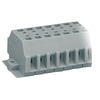 WAGO 262-107 7-way 2 Conductor Fixing Flanges Terminal Strip Grey. ..