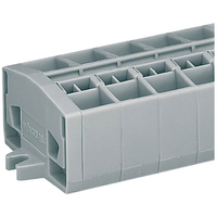 WAGO 264-210 10-way 4 Conductor Fixing Flanges Terminal Strip Grey...