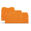 WAGO 270-321 1mm End & Inner plate for 3-Deck 3-Cndtr. T-Blocks Orange