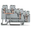 WAGO 270-585 Circuit 2 Actuator LED 3-Cndtr. Terminal Block Grey A...
