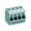 WAGO 2716-106 6 Pole 10mm 76A 30° Lever PCB Terminal Block Grey