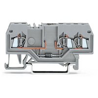 WAGO 279-673/281-411 Circuit 2 Diode 3-Cndtr. Terminal Block Grey. ..