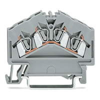 WAGO 280-834 5mm 4-cond. Through Terminal Block ATEX Ex I Blue
