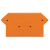 WAGO 281-317 3mm End and Intermediate Plate Orange