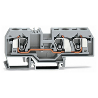 WAGO 284-993 10mm 3-cond. Through Terminal Block ATEX Ex-e II Grey...