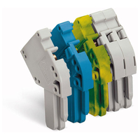 WAGO 769-515 1-conductor End Module Codable Angled 1-pole Grey