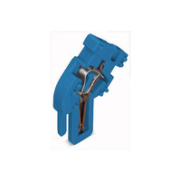WAGO 769-515/000-006 1-conductor End Module Codable Angled 1-pole Blue