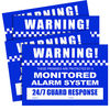 Watchguard VSCDSA Alarm Warning Stickers A4 Size (2 x Front,  2 x Rear)