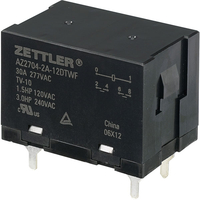 Zettler Electronics AZ2704-2A-12DTWF PCB Mount Relay 2 NO,  DPST-NO