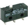 ZF DB1C-B1AA Microswitch SPDT 6A 250V AC,  Button,  Q.C.