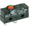 ZF DC3C-A1LC Microswitch SPDT 0.1A 250V AC,  Medium Lever,  Solder,  IP67