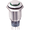 Zip Switch LAS2GQH-22ZE/G/12V/S/P 16mm IP67 Vandal Switch DPDT On-...