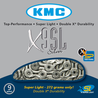 KMC X9-SL Silver 9 Speed Chain Chains