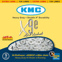 KMC X9E Ebike 9 Speed Chain with 136 Links