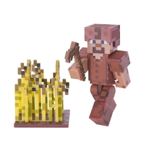 Minecraft 3 in Figure - Steve in Leather Armour
