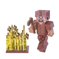 Minecraft 3 in Figure - Steve in Leather Armour