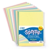 A4 Craft Paper - 100 Sheets Coloured Card and Paper: 50 of each in assorted pastel shades. Coloured Paper and card size A4. 80gsm paper,  220gsm card