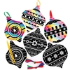 Christmas Bauble Scratch Art Decorations (Pack of 10)