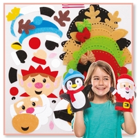 Christmas Hand Puppet Sewing Kits Bulk Pack (Pack of 32)