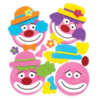 Clown Plate Decoration Kits (Pack of 4) Decoration Craft Kits