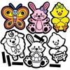 Easter Fuzzy Art Magnets (Pack of 15)