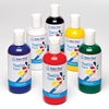 Fabric Paint - 6 x 150ml Fabric Paint Bottles,  6 asst bright colours. Water based textile paint can be made permanent by ironing.