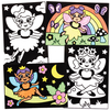 Fairy Colour-in Fuzzy Art Pictures (Pack of 10)