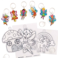 Fairy Super Shrink Keyrings (Pack of 8) Pocket Money Toys