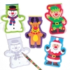 Festive Friends Notepads (Pack of 8) Christmas Toys 4 assorted colours - Red,  Green,  Blue & Purple