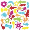 Fireworks Glitter Foam Stickers (Pack of 120) Stickers 6 assorted colours - Yellow,  Red,  Blue,  Orange,  Pink & Green