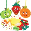 Fruit Sewing Kits (Pack of 4) Sewing & Weaving Craft Kits 4 assorted colours - Red,  Orange,  Yellow & Green