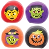 Halloween Mini Soft Balls (Pack of 6) Halloween Toys 6 assorted ball colours - Red,  Orange,  Purple,  Black,  Yellow & Green