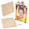 Large Wooden Photo Frames (Pack of 4) Decoration Craft Kits,  Size 21cm x 16cm,  Decorate & Personalise