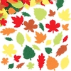 Leaf Felt Stickers (Pack of 144) Stickers 6 assorted colours - Red,  Yellow,  Orange,  Light Green,  Dark Green and Brown