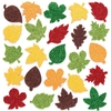 Leaf Glitter Foam Stickers (Pack of 144) Stickers 6 assorted colours - Red,  Yellow,  Orange,  Brown,  Green & Dark Green