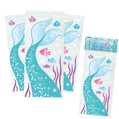 Mermaid Cellophane Party Bags
(Pack of 20)
