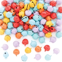 Mini Rainbow Colours Bells (Pack of 120) Craft Embellishments 6 assorted colours - Red,  Orange,  Yellow,  Green,  Blue & Violet