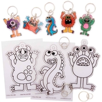 Monster Bunch Super Shrink Keyrings (Pack of 8)