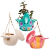 Pterodactyl Dinosaur Ceramic Hanging Flowerpots (Box of 2) Nature Craft Kits