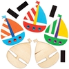 Sailing Boat Wooden Magnets (Pack of 12)