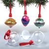 Sand Art Christmas Baubles - 5 Xmas Baubles To Fill With Sand. Make Your Own Christmas Tree Decorations.