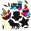 Scratch Art Magnets Value Pack (Pack of 20) Range Of Designs,  Decorate & Personalise