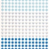 Snowflake Glitter Stick-on Stones (Pack of 280) Christmas Craft Supplies Come in silver,  pale blue and dark blue glitter