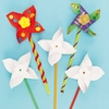 Windmill Kits (Pack of 8) Nature Craft Kits,  Easy Assemble,  39cm,  Decorate & Personalise