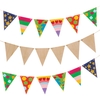 Wooden Bunting (Per Pack) 15 Flags To Personalise & Decorate,  Natural Product,  15cm x 12cm