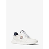 Michael Kors X ellesse Miles Nylon Gabardine and Leather Trainer