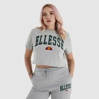 Mondo Crop T-Shirt Grey Marl