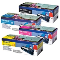1 Full Set of Brother TN325BK and 1 x Colour Set TN325C/Y (Original) Toner Cartridges (4 Pack)