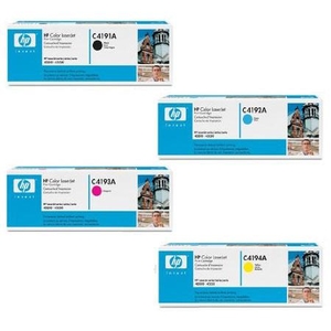 1 Full Set of HP C4191A and 1 x Colour Set C4192A-4A C/M/Y (Original) Toner Cartridges